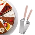 thumbnail image 3 of Cortador de tartas genérico SHAPERME, cortador de tartas para rebanadas uniformes, pala para tartas de acero inoxidable, utensilio para tartas con diseño de doble mango, cortador de tartas para, 3 of 8