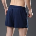 thumbnail image 6 of Men's 5 Inch Inseam Running Shorts Quick Drying Lightweight Breathable Athletic Workout Gym Shorts with Pockets Navy, Size XXL, 6 of 9