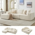 thumbnail image 1 of Kojooin 108" Modular Sectional Sofa - L Shaped Boneless Cloud Couch with 67.5" Chaise, Reversible L/R Facing, No Assembly Required, 1 of 9