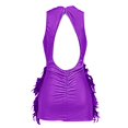 thumbnail image 3 of WILLBEST Vestido Floreado Mujer Vestido De Plumas Con Lentejuelas Y Falda Mochila Con Escote En V Profundo Para Mujer, 3 of 3