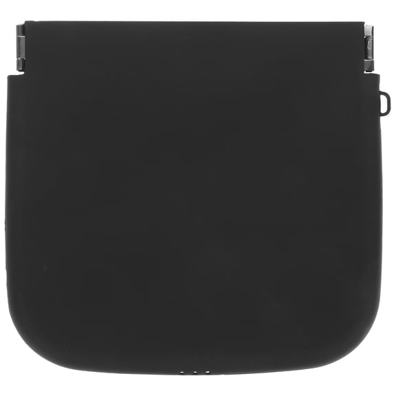 EXHUMKY Compact Black Silicone Makeup Storage Container Small Portable Travel Makeup Bag Organizer