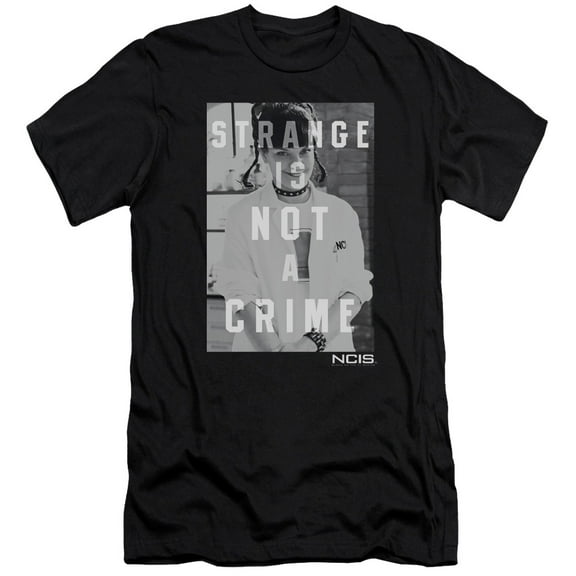 Ncis Strange Premium Canvas Adult Slim Fit 30/1 T-Shirt Black