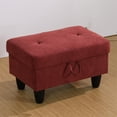 thumbnail image 7 of JESTOP 28.5" Ottoman with Storage, Fabric Ottoman Foot Rest Stool, Rectangle Upholstered Footstool, Storage Bench, 7 of 7