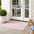 thumbnail image 3 of Safavieh Courtyard Finnian Solid Indoor/Outdoor Area Rug, Ivory/Pink, 6'7" x 9'6", 3 of 12