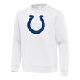 thumbnail image 2 of Men's Antigua White Indianapolis Colts Relevant Lightweight Pullover Sweatshirt, 2 of 3