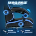 thumbnail image 6 of GTPLAYER Height Adjustable Computer Gaming Chair, Blue, 6 of 7