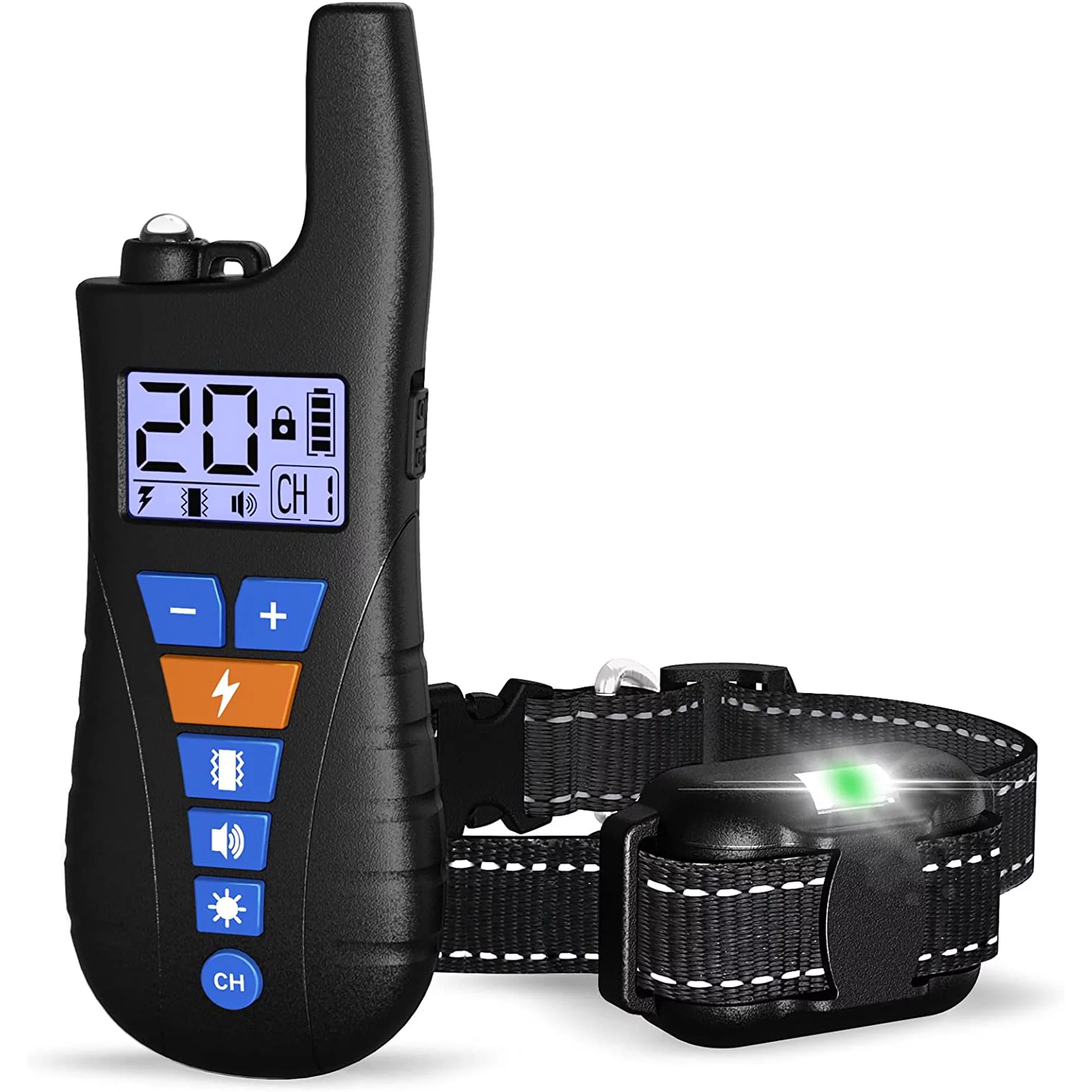 HotSpot Pets Wireless Waterproof Rechargeable Long Range Dog Training Collar W 16 Levels of Shock and Vibration Walmart
