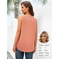 thumbnail image 6 of Women's summer sleeveless loose pleated square neck sleeveless shirt basic style, 6 of 8