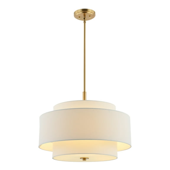 SAFAVIEH Cambrie 3-Light Modern Brass Gold Iron Chandelier