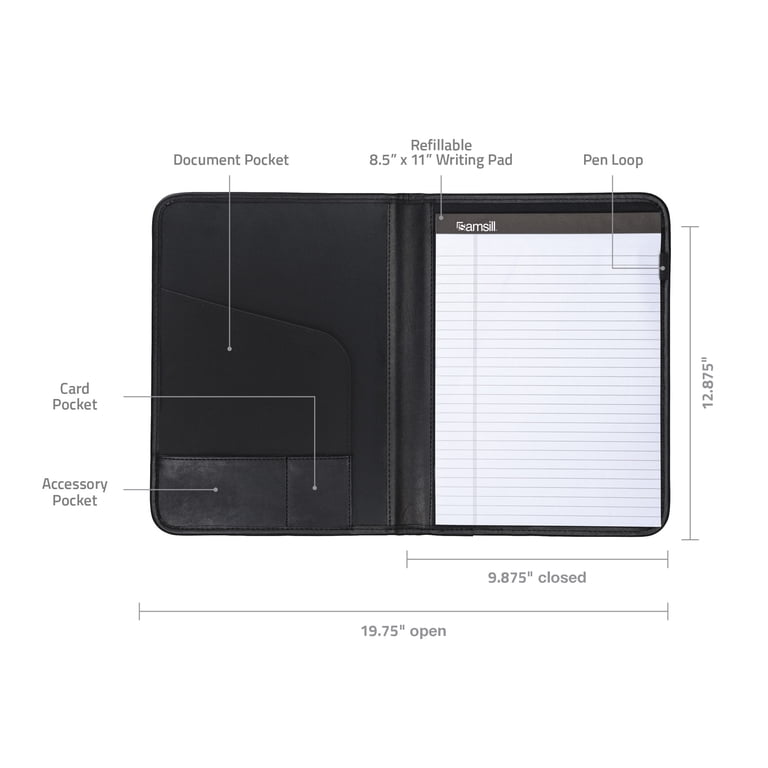 Samsill Professional Padfolio, 8.5