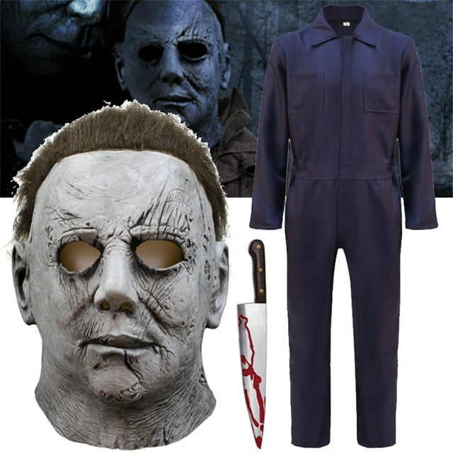 Halloween Michael Myers Cosplay Costume with mask for Adult