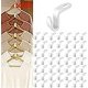 thumbnail image 3 of 50PCS Clothes Hanger Connector Hooks Used in Organizer Closets Closet Hangers Accessory White Thickened Plastic Stackable Hanger Link Hook- Space Saving., 3 of 5