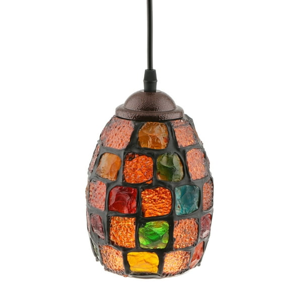 Multicolour Turkish Mosaic Style Hanging Light Lamp Lampshade Handmade 1