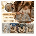 thumbnail image 3 of Nativity Scene Diamond Painting Kit | Jesus Christ Christmas Faith Art Decor, Spiritual Wall Art Decor to Remind Family of Faith and Christmas Miracle, 3 of 6