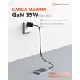thumbnail image 3 of QUAMTUM PERSONAL AUDIO 35W Cargador USB C GAN, Tipo C Carga Rápida para Galaxy S24/S23/S22, Portátil, 3 of 4