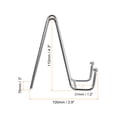 thumbnail image 2 of Unique Bargains 3Pack 4.3Inch Plate Stand for Display Iron Easel Plate Holder for Photo Silver, 2 of 5