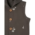 thumbnail image 3 of Modern Moments by Gerber Baby Boy Hooded Sleeveless Romper, Sizes 0/3M-24M, 3 of 7