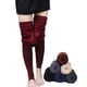 thumbnail image 3 of Leggings de terciopelo perlado para mujer, otoño e invierno, además de pantalones de una pieza acolchados de terciopelo, pantalones ajustados y cálidos, 3 of 6