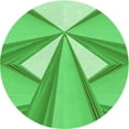 thumbnail image 1 of Ahgly Company Machine Washable Indoor Round Transitional Neon Green Area Rugs, 8' Round, 1 of 7