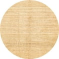 thumbnail image 1 of Ahgly Company Indoor Round Abstract Mustard Yellow Solid Area Rugs, 3' Round, 1 of 6