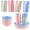 light color, variant on Reusable Plastic Tableware Set for 4, Shatterproof Dishware for Camping & Daily Use