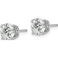 thumbnail image 2 of 14K White Gold 14Kw 2Ctw Lab Grown Diamond Si1/Si2, J, 4-Prg Earring Made In United States em1006-200-wlj, 2 of 5