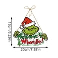 thumbnail image 2 of Grinch Decor Grinch Christmas Decorations Christmas Tree Ornaments Decorations Xmas Hanging Ornaments Decorative, Merchandise Gift Ideas Holiday Decor Indoors Home House Decorations, 2 of 7