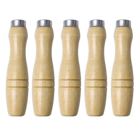 

Tinksky 5pcs Wooden Handle for File Cutting Tool Craft - 4.8MM Inner Hole