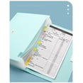 thumbnail image 2 of Mistaha A4 Accordion File Organizer with 13 Expandable Pockets and Waterproof Design - Lightweight Document Storage Folder with 12 Index Labels, Light Purple, 2 of 6