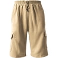 thumbnail image 2 of Ma Croix Men's Comfort Fleece Cargo Sweat Shorts with Drawstring, 2 of 5