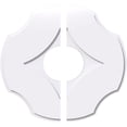 thumbnail image 1 of Ekena Millwork CMP16PL2-05000 16 Po. OD x 5 Po. ID Carré Percival Grade Architectural PVC Médaillon de Plafond Contemporain - 2 Pcs, 1 of 1