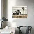 thumbnail image 3 of Nawypu Bedroom Rustic Wood Wall Art:Vintage Farmhouse Office Artwork Old Barn Windmill Rural Framed Picture Farm Gallery Horizontal Print Quiet Countryside Landscape Painting for Living Room Home, 3 of 4