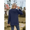 thumbnail image 6 of PTHTECHUS Womens Long Sleeve Tops Crew Neck Casual Fall Long Sleeve Sweatshirts Tunic Tops Lightweight Pullover, 6 of 7