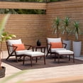 thumbnail image 2 of RST Brands Vaughn 5-piece Wood Club Chair and Ottoman Set in Cast Coral, 2 of 5