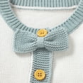 thumbnail image 5 of Baby Romper 100%Cotton Knitted Newborn Boy Jumpsuit Outfit Fashion Tie Infant Toddler Clothing Girl Suspenders One Piece Overall, 5 of 6