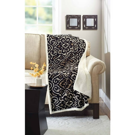 Better Homes and Gardens Royal Plush 50" x 60" Throw, Ikat Trellis