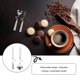 thumbnail image 4 of 2pcs Spoons de postre de acero inoxidable Práctico Curvado Café Cucharas de agitación (Plata), 4 of 5