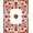 Red, Pattern 1, variant on ODIKA 8x10 Machine Washable Non-Slip Area Rug, Vintage Damask Scrollwork with Baroque Vine Embellishment High Traffic Rug, Red, 713599