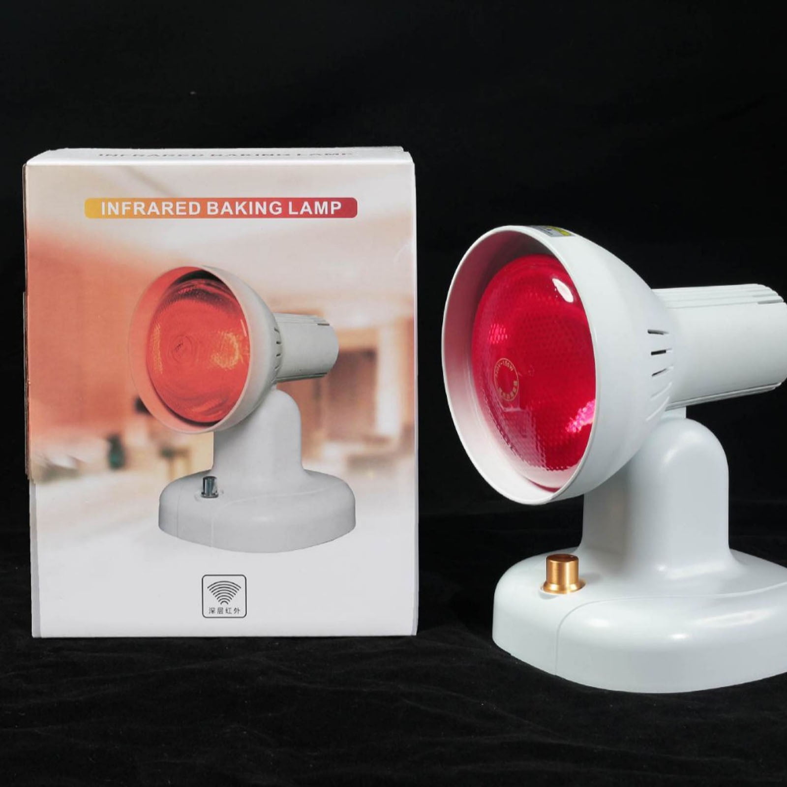 150 LED Red Light Lamp with Adjustable Timer and Infrared Heat for Deep Muscle Relaxation and Facial Skin Care Wellness