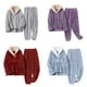 thumbnail image 2 of Conjunto de pijamas Minnieouse de franela de otoño e invierno para mujer color Morado XL, 2 of 6