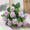 thumbnail image 4 of Xecvkr Artifical Flowers Artificial Mini Rose Silk Flower Faux Plants Home Living Room Dining Room No Fade Bouquet Arrangement Party Decor 1 Piece, 4 of 6