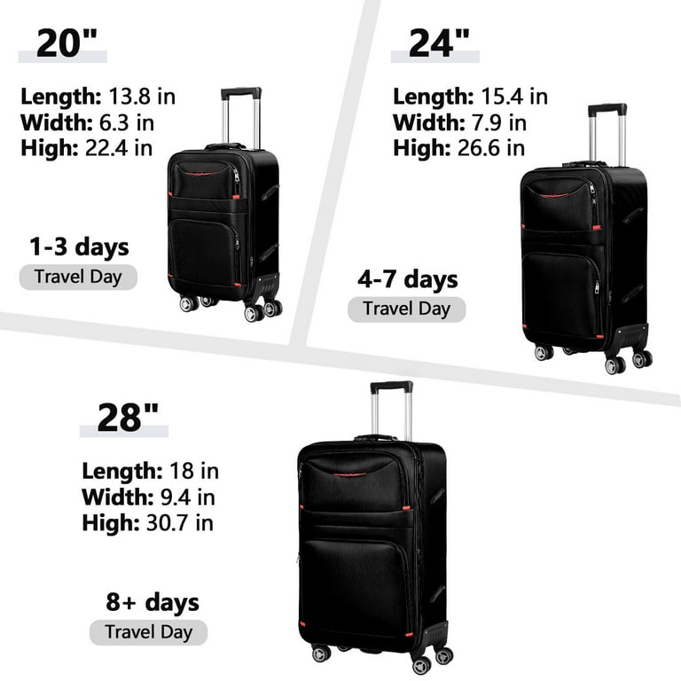 3 day trip luggage new arrivals