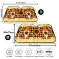 thumbnail image 3 of Balery Sunflower Gnomes and Bees Print Car Windshield Sun Shade,Windshield Sunshade for Car Pickup Truck SUV Accessories-Small, 3 of 7