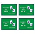thumbnail image 1 of 4 Pcs Cartes Nationales de Mahjong - Mains et Règles Officielles Standard, 1 of 4