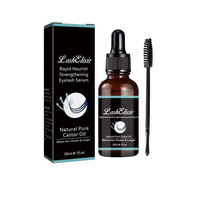 Aceite de ricino Aceite hidratante suave para el cabello de cejas y pestañas 30ML
