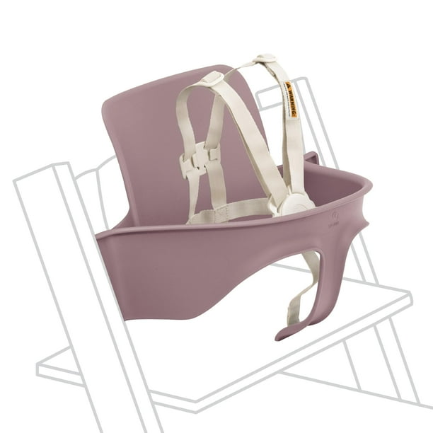 Set de 2 sillas altas Stokke Tripp Trapp para bebés, color malva jaspeado, 6-36 m