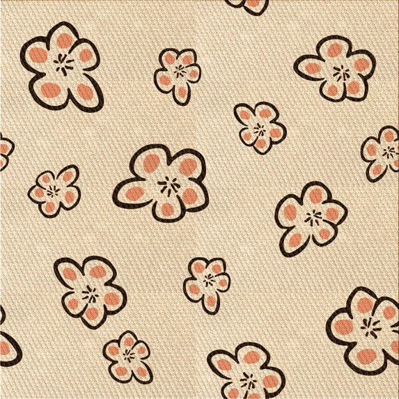 Ahgly Company Machine Washable Indoor Square Transitional Bronze Brown Area Rugs, 4' Square