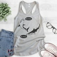 thumbnail image 2 of Da Dum Shark Tank Top, Ladies Racerback Tank Top, Vacation Tank, Shark Tanks, Summer Tank, Silver Gray, Medium, 2 of 3