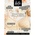 thumbnail image 4 of Kalon 4 Pack Women's Demi Wireless Padded Bralette Hook and Eye Bra Back, 4 of 9