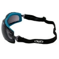 thumbnail image 3 of Global Vision Sunn Up Blue Motorcycle & Safety Goggles ANSI Z87.1 Scratch-Resistant Anti-Fog Smoke Lens, 3 of 7